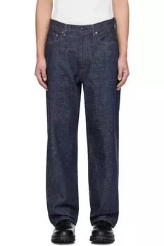Джинсы с кромкой Nanamica, индиго