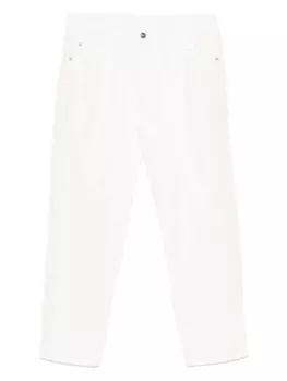 Джинсы с кружевными деталями Ermanno Scervino, белый