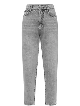 Джинсы с логотипом-аппликацией Philipp Plein, серый