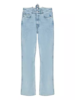 Джинсы с логотипом Coperni, синий