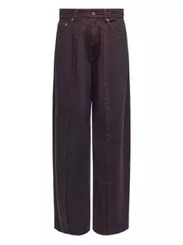 Джинсы с логотипом MM6 Maison Margiela, фиолетовый
