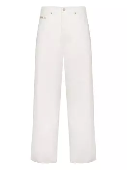 Джинсы с логотипом Moschino, белый