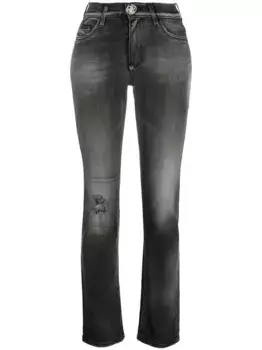 Джинсы с логотипом Philipp Plein, черный