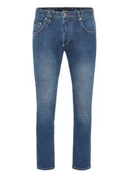 Джинсы с логотипом Philipp Plein, синий