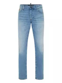 Джинсы с логотипом Philipp Plein, синий