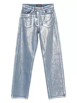 Джинсы с металлическим отливом mvp wardrobe, синий