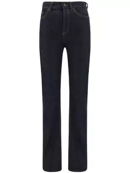 Джинсы с нашивкой-логотипом 90-х Saint Laurent, синий