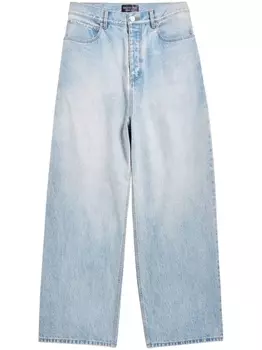 Джинсы с нашивкой-логотипом Balenciaga, синий