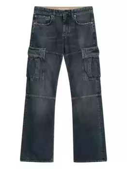 Джинсы с нашивкой-логотипом BALENCIAGA, синий