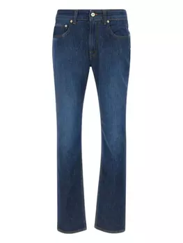 Джинсы с нашивкой-логотипом DEVORE, синий