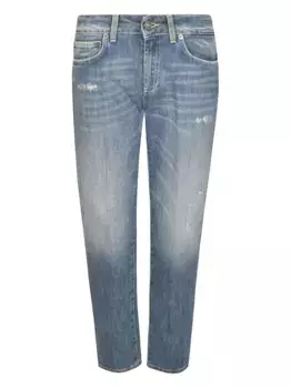 Джинсы с нашивкой-логотипом DONDUP, синий