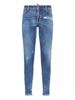 Джинсы с нашивкой-логотипом DSQUARED2, синий
