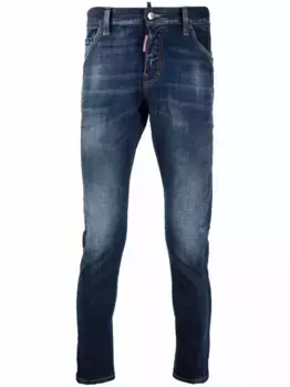 Джинсы с нашивкой-логотипом DSQUARED2, синий
