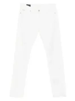 Джинсы с нашивкой-логотипом EMPORIO ARMANI, белый