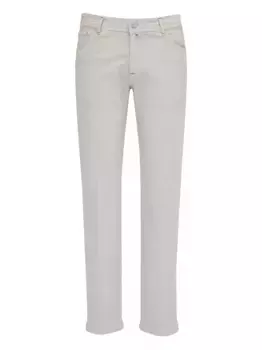 Джинсы с нашивкой-логотипом Kiton, серый