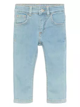 Джинсы с нашивкой-логотипом Patachou, синий