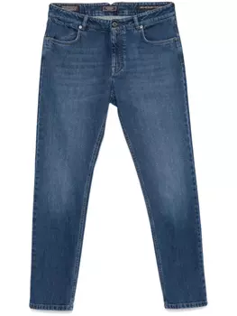 Джинсы с нашивкой-логотипом Peserico, синий