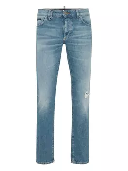 Джинсы с нашивкой-логотипом Philipp Plein, синий