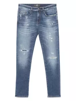 Джинсы с нашивкой-логотипом PT Torino, синий