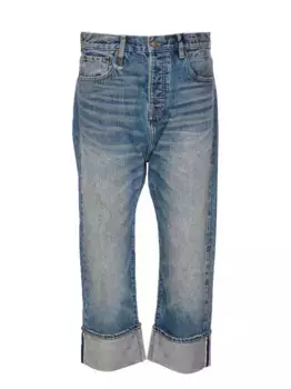 Джинсы с нашивкой-логотипом R13, синий