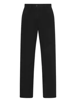 Джинсы с нашивкой-логотипом THE ROW, черный