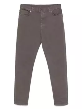 Джинсы с нашивкой-логотипом Zegna, коричневый