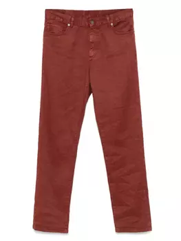 Джинсы с нашивкой-логотипом Zegna, красный