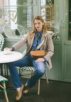 Джинсы с небольшим расклешенным низом BLAKE Big Star, темно-синий