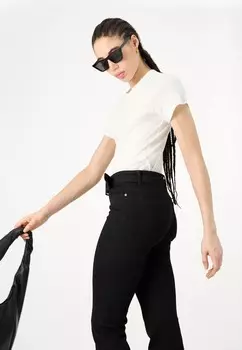 Джинсы с небольшим расклешенным низом ONLWAUW NICKI MID WAIST ONLY, черный