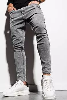 Джинсы с необработанными концами Ombre, серый