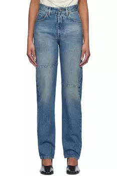 Джинсы с панелями Mm6 Maison Margiela, синий