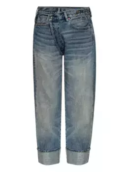 Джинсы с перекрещивающейся талией R13, синий