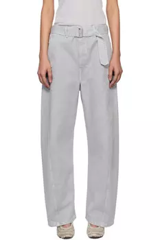 Джинсы с перекрученным поясом Lemaire, мультиколор