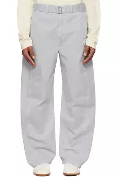 Джинсы с перекрученным поясом Lemaire, мультиколор