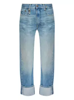 Джинсы с подворотами R13, синий