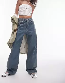 Джинсы с покрытием Topshop цвета "грязный мрамор"