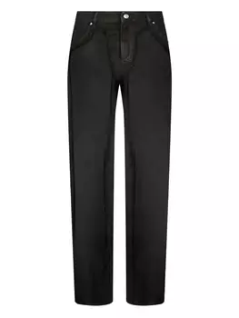 Джинсы с потертостями Blumarine, черный