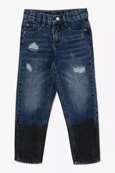 Джинсы с потертостями Gulliver, синий