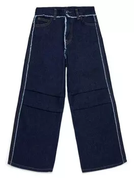 Джинсы с потертостями Marni Kids, синий