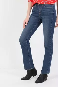 Джинсы с потертым эффектом Colin'S, синий