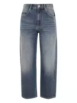 Джинсы с потертым эффектом на карманах ISABEL MARANT, синий