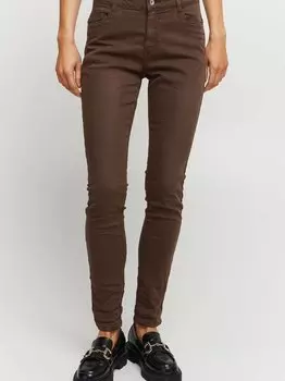 Джинсы с пятью карманами B.Young, коричневый