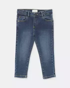 Джинсы с пятью карманами для мальчика и петлями для ремня на талии Martn Aranda, синий