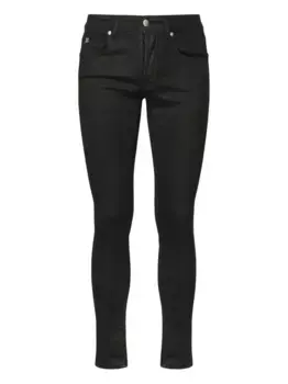 Джинсы с пятью карманами и логотипом John Richmond, черный