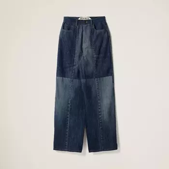 Джинсы с пятью карманами Miu Miu, синий