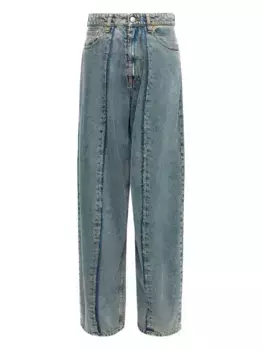 Джинсы с пятью карманами MM6 Maison Margiela, синий