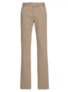 Джинсы с пятью карманами под мрамор ZEGNA