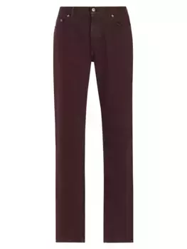 Джинсы с пятью карманами с мраморным эффектом Zegna, коричневый