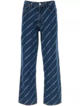 Джинсы с принтом UMBRO, синий