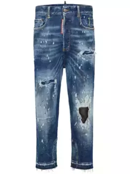 Джинсы с прорезями DSQUARED2, синий